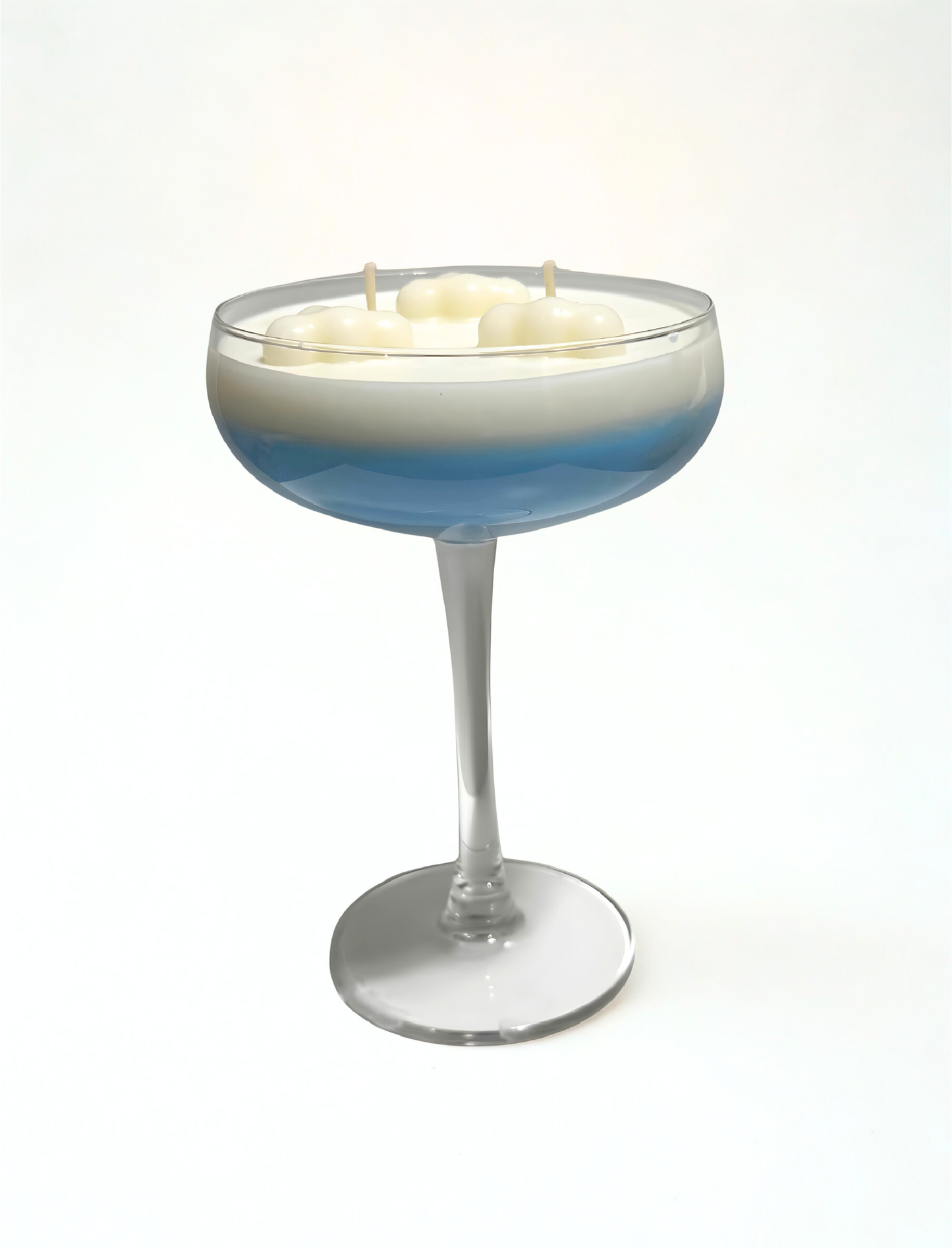 Fluffy Clouds Martini Glass