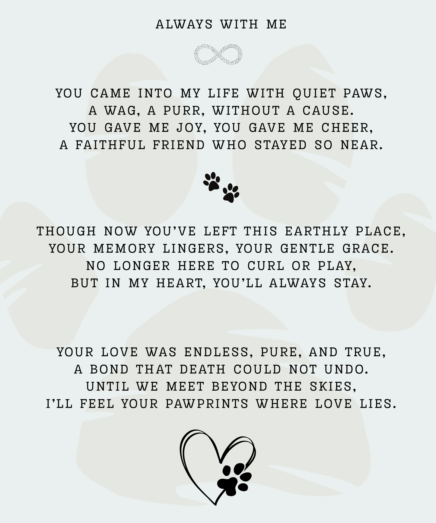 Pawprints On Our Hearts