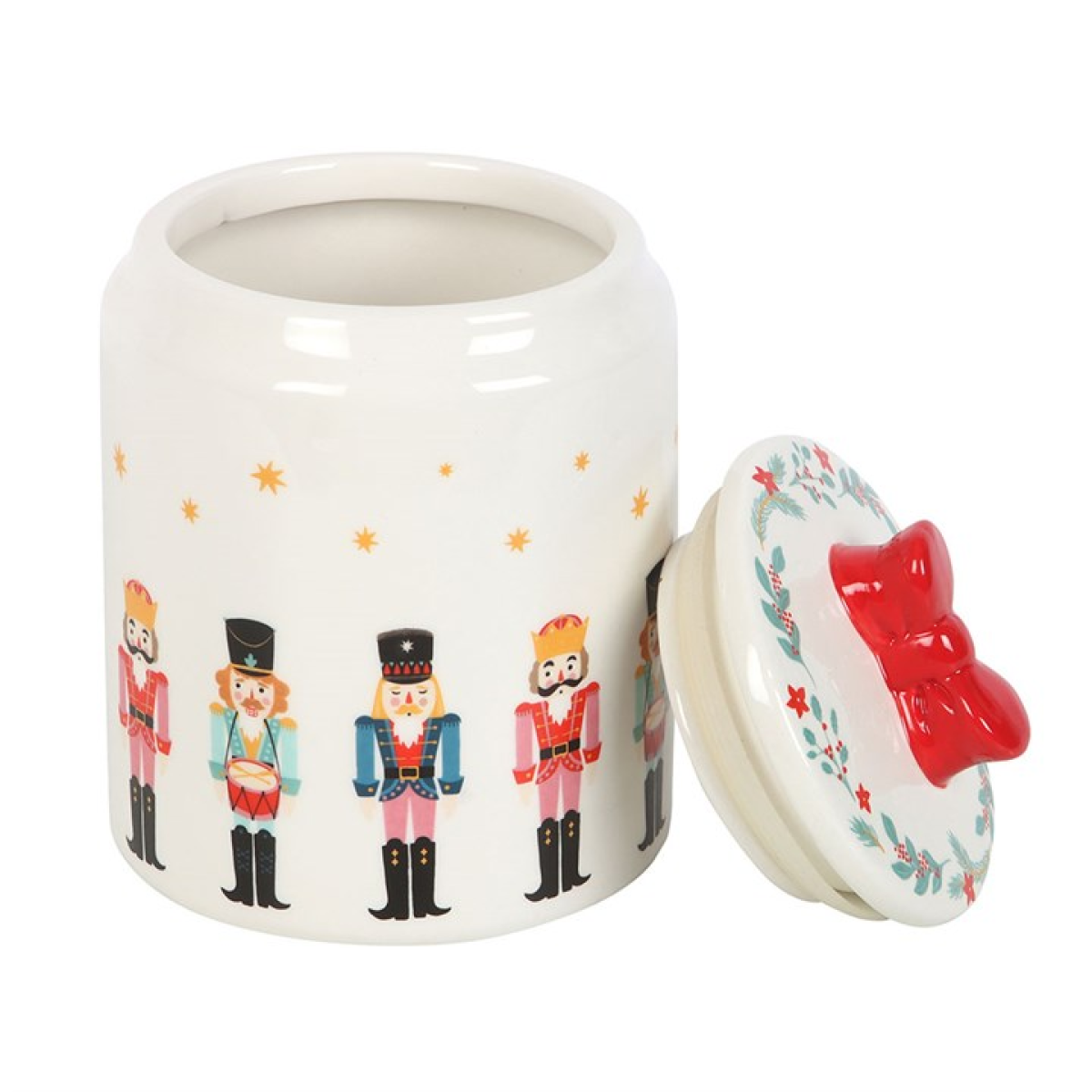 Nutcracker Storage Jar with Bow