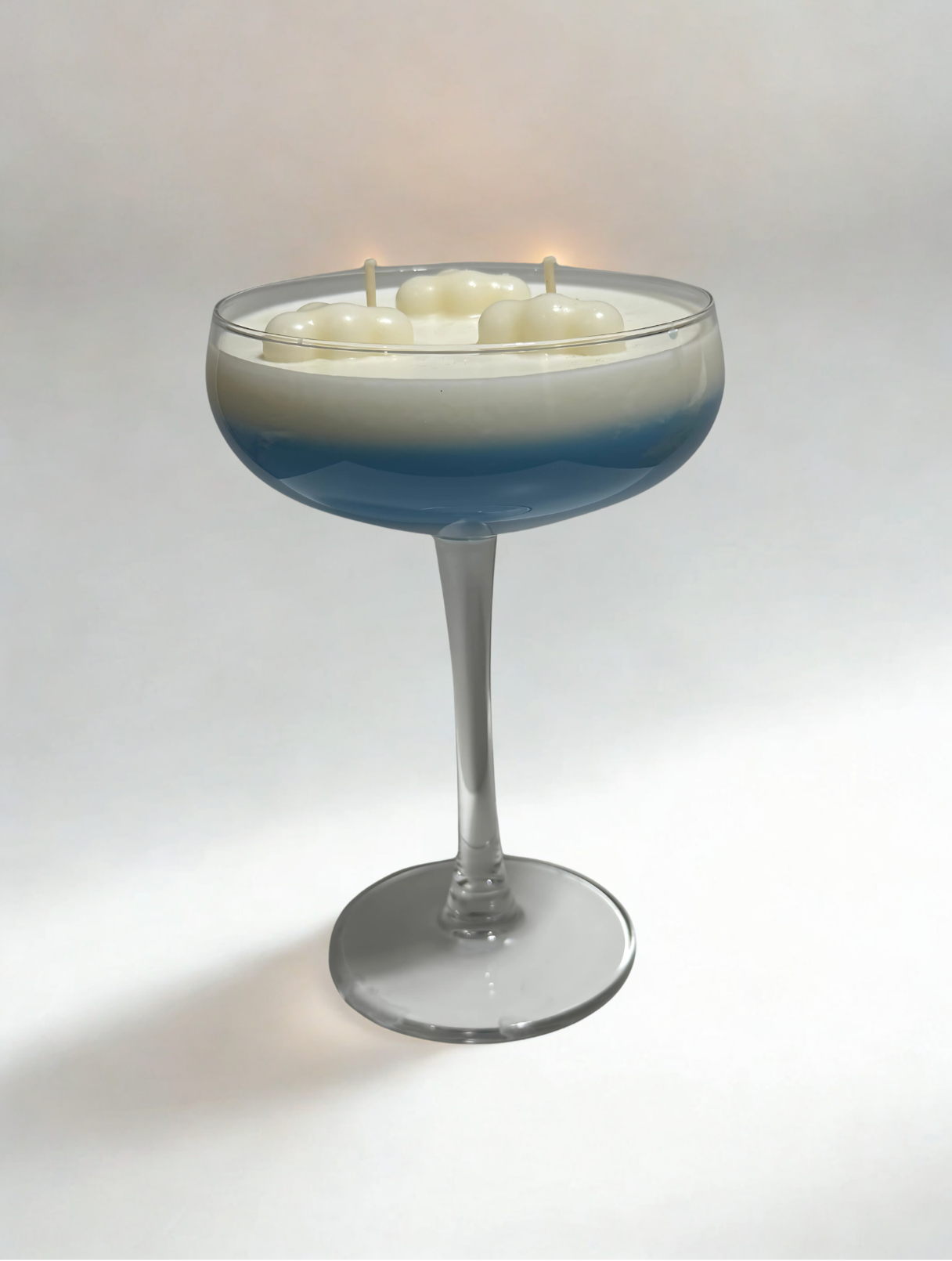 Fluffy Clouds Martini Glass