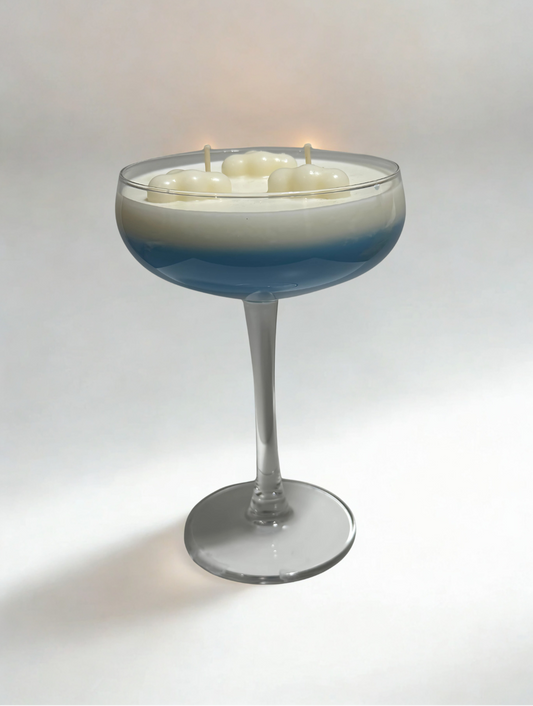 Fluffy Clouds Martini Glass