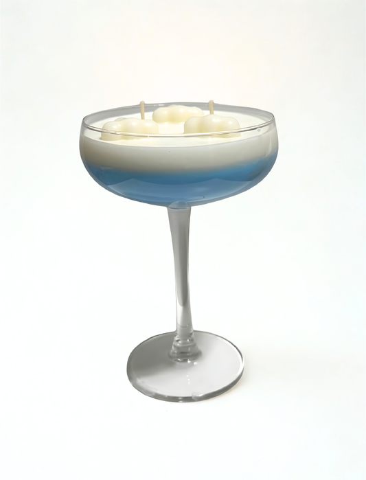Fluffy Clouds Martini Glass