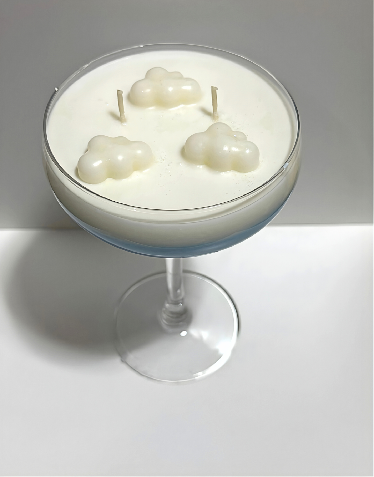 Fluffy Clouds Martini Glass